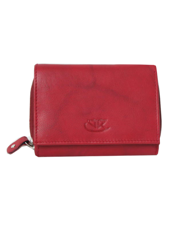 Peňaženka kožená červená VK15