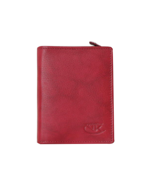 Peňaženka kožená dámska červená VK23