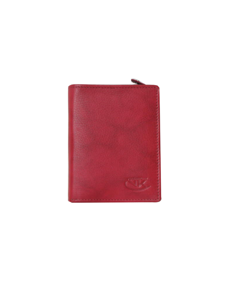 Peňaženka kožená červená VK23