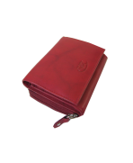 Peňaženka kožená dámska červená VK15
