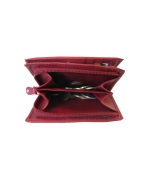 Peňaženka kožená dámska červená VK23