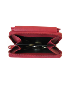 Peňaženka kožená dámska červená VK16