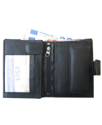 Peňaženka kožená pánska čierna VK28