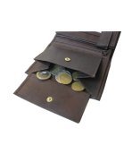 Peňaženka kožená pánska hnedá VK6