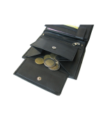 Peňaženka kožená pánska čierna VK106