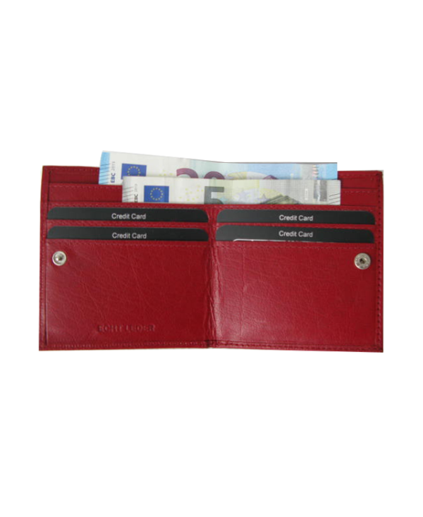 Peňaženka kožená dámska červená P 904