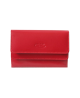 Peňaženka kožená dámska červená P 600