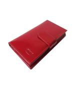 Peňaženka kožená dámska červená P 602
