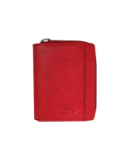 Peňaženka kožená dámska červená VK35