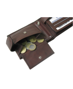 Peňaženka kožená pánska hnedá VK3A Radius