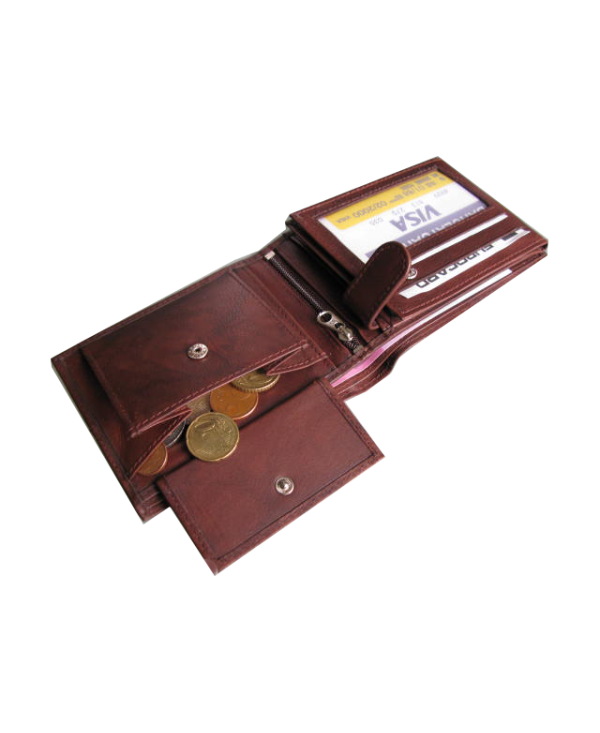 Peňaženka kožená pánska hnedá VK3 Linea