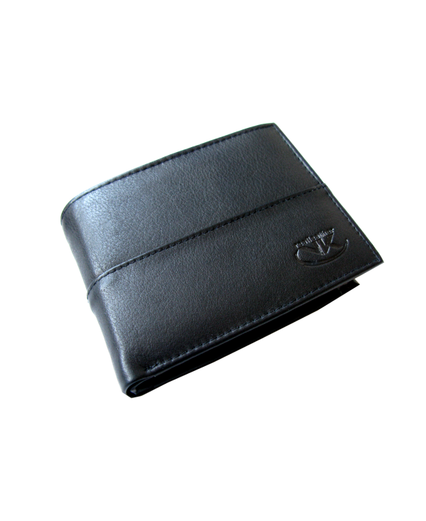 Peňaženka kožená pánska čierna VK3 Linea