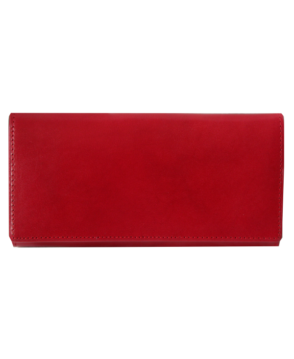 Peňaženka kožená dámska tmavočervená R005