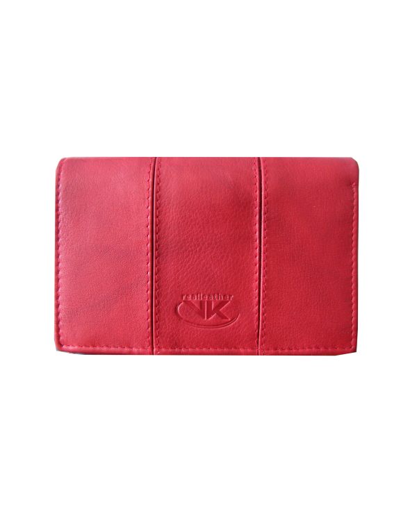 Peňaženka kožená dámska červená VK17NA