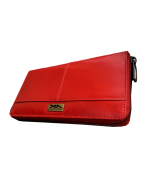 Peňaženka kožená dámska červená 172D