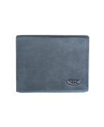 Peňaženka kožená pánska modrošedá M202