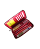 Peňaženka kožená dámska červená M174 D