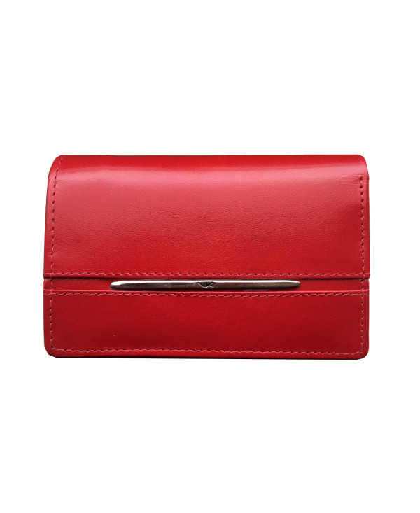 Peňaženka kožená dámska červená M219