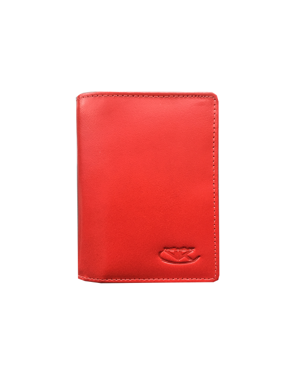 Peňaženka kožená dámska červená M221
