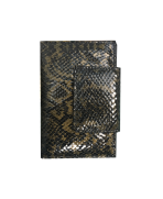 Peňaženka kožená dámska zeleno - čierna 12831