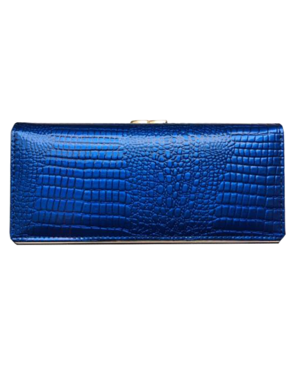 Peňaženka kožená dámska modrá 5300