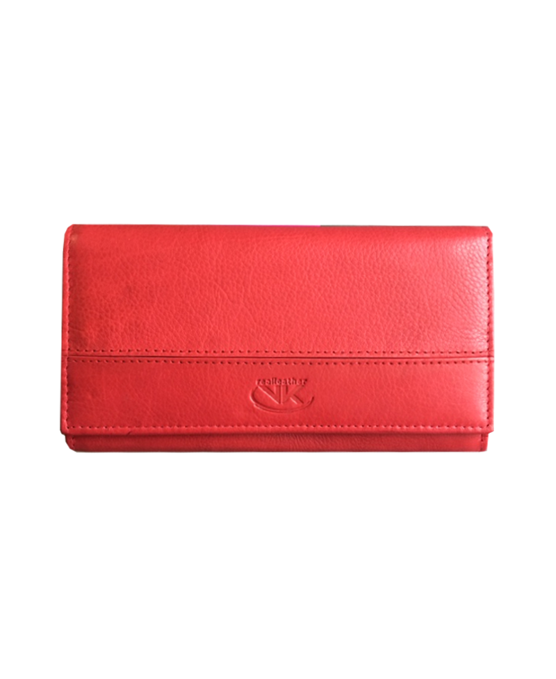 Peňaženka kožená dámska červená VK10 linea