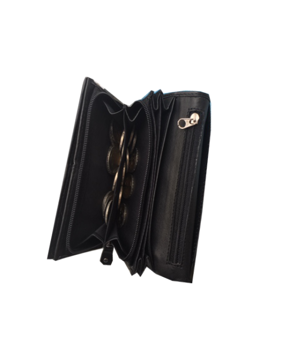 Peňaženka kožená dámska čierna VK36 Linea