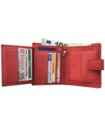 Peňaženka kožená červená VK34 L
