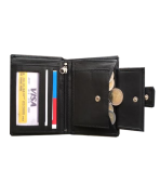Peňaženka kožená čierna VK34 L