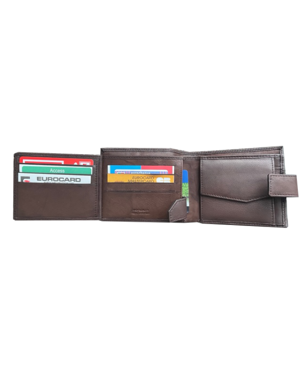 Peňaženka kožená pánska hnedá VK32 L