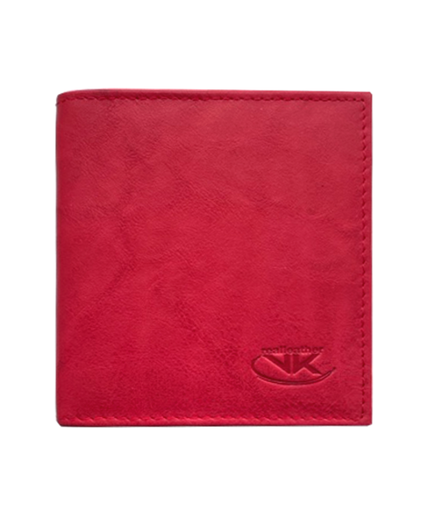 Peňaženka kožená dámska červená VK39