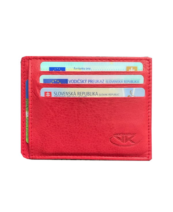 Púzdro pre kreditné karty  červené VK40