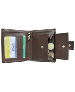 Peňaženka kožená  hnedá VK34A L