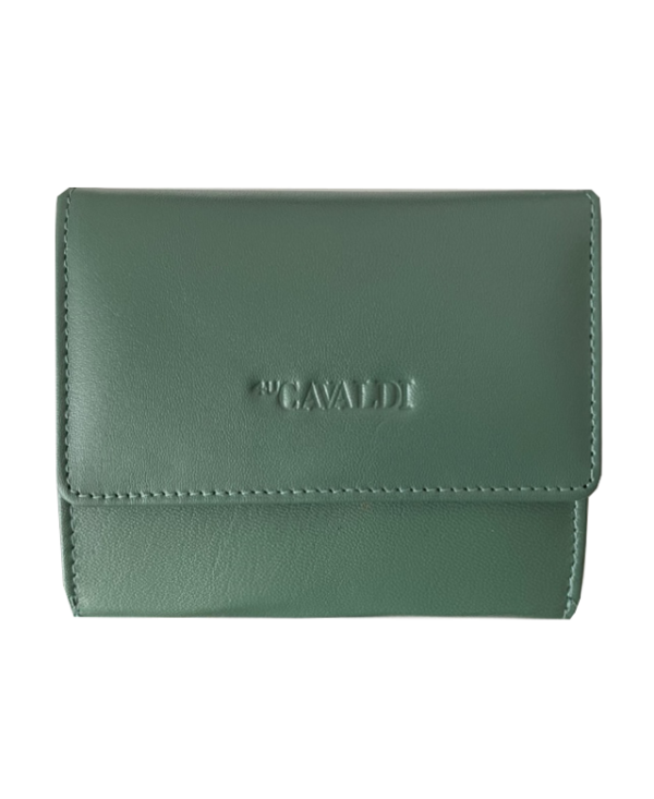 Peňaženka kožená dámska zelená  Cavaldi 7012