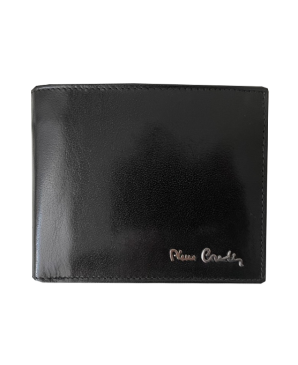Peňaženka kožená pánska čierna Pierre Cardin 7004