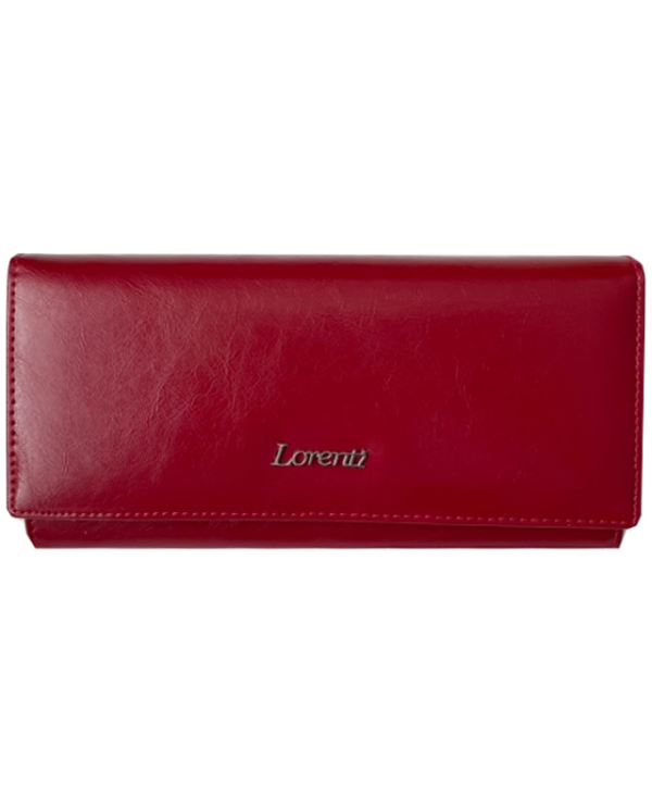 Peňaženka kožená dámska červená Lorenti 7023
