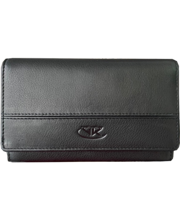 Peňaženka kožená čierna VK37 L