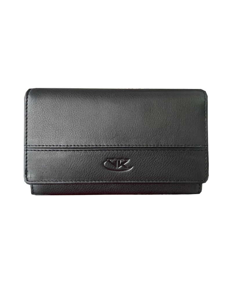 Peňaženka kožená čierna VK37 L
