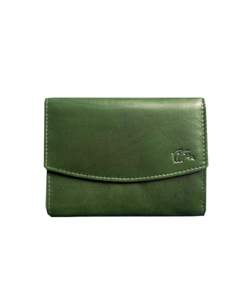 peňaženka kožená dámska zelená 417