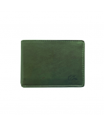 peňaženka kožená detská tmavo-zelená 400