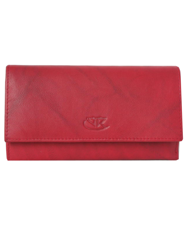Peňaženka kožená červená VK7