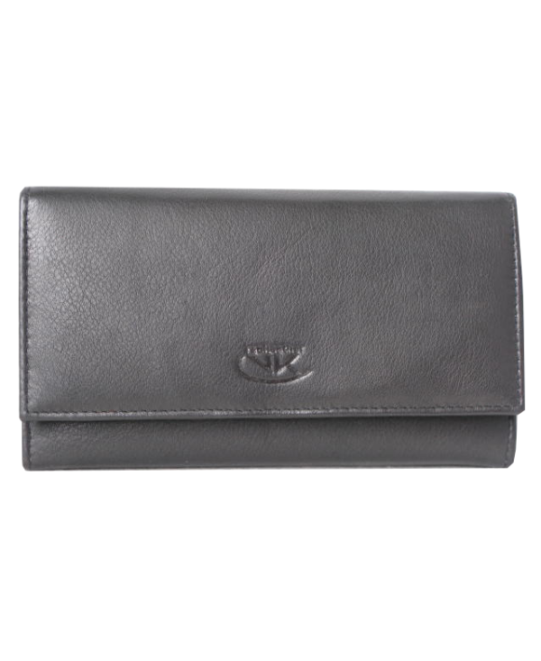 Peňaženka kožená dámska čierna VK7