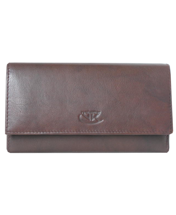 Peňaženka kožená hnedá VK71